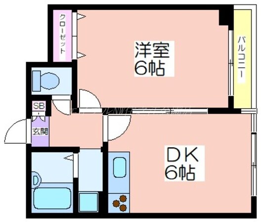 プライム岸里東の物件間取画像